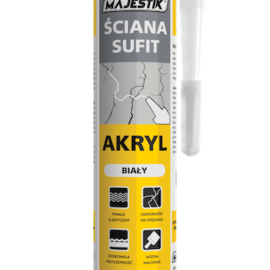 MAJESTIK AKRYL MALARSKI BIAŁY 280 ml.