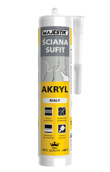 MAJESTIK AKRYL MALARSKI BIAŁY 280 ml.