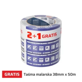 TAŚMA XL PAPIEROWA NIEBIESKA 38mm/50m ZESTAW 2+1