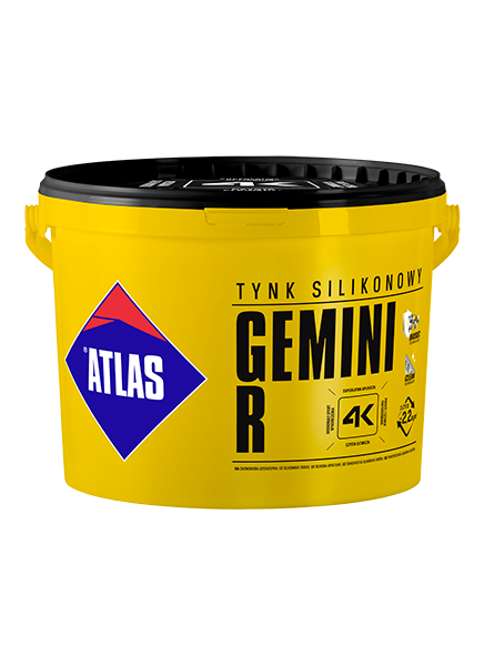 ATLAS TYNK GEMINI SILIK baza SZARA 25kg
