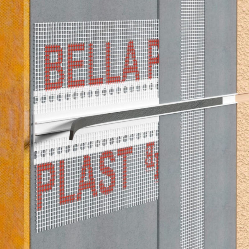 LISTWA BONIA H3 L300cm Biała BP11 z siatką - obrazek 2