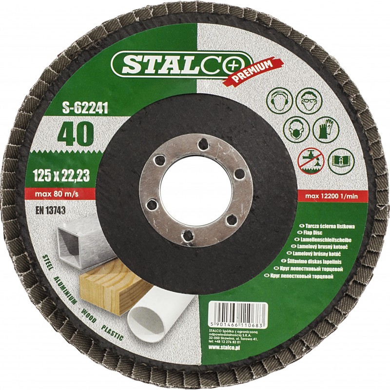 TARCZA ŚCIERNA LISTKOWA 125mm GR-80