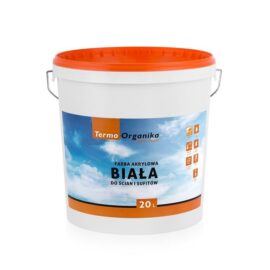 ORGANIKA BIAŁA FARBA AKRYLOWA BIAŁA 20L